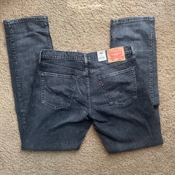 NWT! 559™ Relaxed Straight Fit Men's Jeans- 36 X 36 Just Being Me - Black - Picture 7 of 11